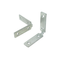 Fabrication sur mesure de supports plats en tôle zinguée, estampage et poinçonnage selon dessin d'exemple