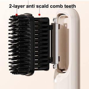 Lisseur de <span class=keywords><strong>cheveux</strong></span> portable sans fil, peigne en céramique rose, appareils de coiffage des <span class=keywords><strong>cheveux</strong></span>, ions négatifs, brosse lissante électrique MCH - Product Image 3