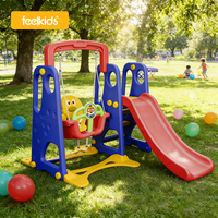 Ensemble de jeux d'aventure en plein air Feelkids, balançoire, basket-ball, maison de jeu pour bébés, jardins publics, centres commerciaux, utilisation en intérieur, PE