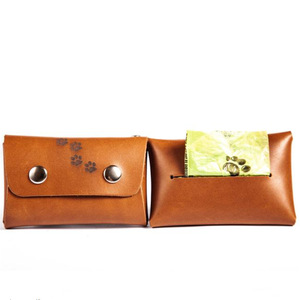 Bolsa portátil para excrementos de perro para exteriores, bolsa de almacenamiento de basura para mascotas, bolsa de cuero para pasear perros y recoger excrementos, personalizable. - Product Image 4