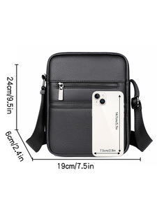 Bolso Mensajero de Negocios Vintage para Hombre, con Logotipo Personalizado, de PU y Poliéster, Estilo Moderno, Bolso de Mano al por Mayor, Bolso de Hombro - Product Image 1