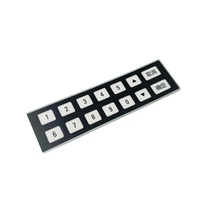 Keyboard Membran Switch PET/PC Tahan Air yang Dapat Disesuaikan Tombol Dome Silikon/Logam Harga Kompetitif Overlay Grafis Baru