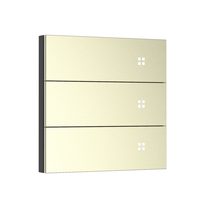 Interrupteur intelligent M8-3 Tuya ZigBee 3 voies, interrupteur mural intelligent pour éclairage électrique, prise en charge du contrôle vocal et par application pour système domotique