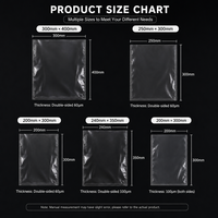 Sacs en plastique PE transparents plats personnalisés avec logo, pochettes d'emballage à ouverture supérieure pour le stockage en détail