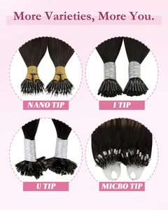 Extensions de cheveux indiens Remy double drawn, ondulés, à micro-anneaux, 18 pouces, 50g, compatibles permanente, pour usage quotidien - Product Image 6