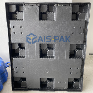 Aispak 4-Way Euro Reusable Recyclable <strong>Returnable</strong> MI Plastic <strong>Pallet</strong> and Lid Large Bulk for <strong>Industrial</strong> Cargo Transportation - Product Image 2