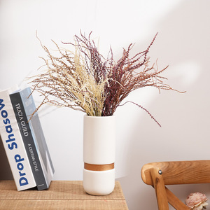 Bouquet de fleurs artificielles Plain Realm, herbe corail, décoration pour la maison et l'hôtel, en plastique, soie, polyester - Product Image 1