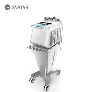 Svatar 6 In 1 Schoonheidsapparatuur Hydro Dermabrasie H2o2 Zuurstof Jet Peeling Met Rf En Plasma Gezichtsmachine