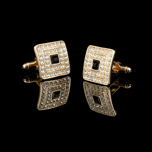 Meilleures ventes en gros Boutons de manchette pour hommes Boutons de manchette en métal et pince à cravate de mariage Chemise de costume pour hommes de luxe - Product Image 2