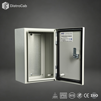Boîtier électrique modulaire résistant aux chocs IP66 IK10, design en verre, boîte en acier inoxydable 304 pour l'automatisation industrielle HMB-EB