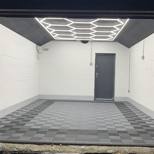 Dalles de sol emboîtables pour garage - Tapis de sol multifonctionnel pour lavage de voitures et atelier, <span class=keywords><strong>dalle</strong></span> de sol robuste - Product Image 4
