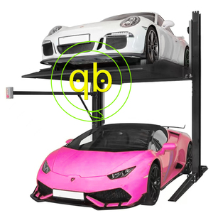 2 hai bài xe bãi đậu xe hệ thống thang máy đôi Stacker xe nâng thiết bị cho cơ khí thủy lực dọc lưu trữ Nâng Nền tảng thang máy - Product Image 1