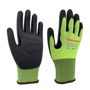 Seeway S-2XL ANSI A5 chứng nhận cắt Găng tay chịu mài mòn với Nitrile Grip cho kim loại, thủy tinh & Chế biến gỗ - Product Image 1