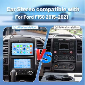 Écran Lecteur DVD Radio 9 Pouces Autolink Navigation Waze Appel Vidéo Marche arrière <span class=keywords><strong>Playstore</strong></span> Premium d'usine <span class=keywords><strong>Google</strong></span> Split pour Ford F150 - Product Image 6