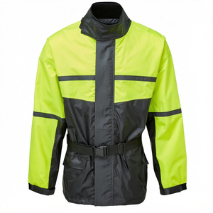 Veste de travail haute visibilité imperméable et respirante avec bandes réfléchissantes pour la course et le cyclisme - Product Image 5