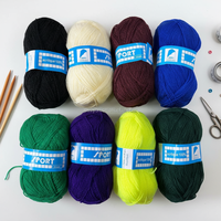 Fil à crocheter personnalisé en polyester, acrylique et fibre de lait pour tricot DIY - Fil chenille HQ pour couture et tricot
