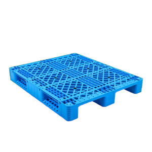 Euro Pallet <span class=keywords><strong>de</strong></span> <span class=keywords><strong>polietileno</strong></span> <span class=keywords><strong>de</strong></span> alta densidad (HDPE) con una sola cara y tres corredores Entrada <span class=keywords><strong>de</strong></span> 4 vías para un almacenamiento eficiente en estantes - Product Image 1