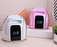 Secador de Uñas LED UV Profesional Portátil H45 de 96W de Alta Potencia, Personalizable con Logotipo, Nuevo, para Salones de Belleza, Inalámbrico, de Plástico
