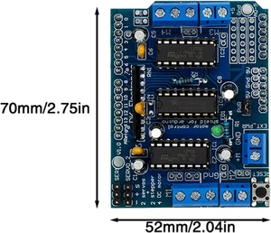 L293D Shield de commande de moteur double canal - pour Arduino, Pi, robotique et automatisation - Product Image 3