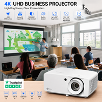 Proyector Láser 4K UHD Optoma JEV9012 con Sistema de Audio Integrado, 4500 Lúmenes, Sonido Nítido, Ideal para Salas de Conferencias
