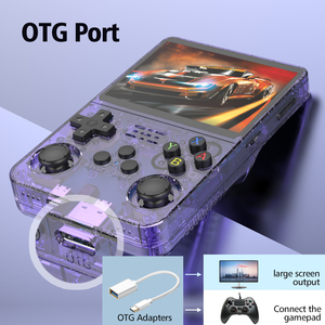 เครื่องเล่นเกมพกพา R36s โอเพ่นซอร์ส หน้าจอ 3.5 นิ้ว ความละเอียดสูง พร้อมจอยสติ๊กแบบเรโทร รองรับ Wi-Fi  มีเกมในตัว 10000 เกม ระบบปฏิบัติการ Linux - Product Image 2
