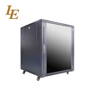 Armoires informatiques pour infrastructures informatiques LE Brand 19'' 800 mm de largeur 18U-47U avec porte avant en verre et porte arrière en acier métallique - Product Image 1