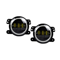 Luces Antiniebla WANJIANG JK Angel Eye para Jeep Wrangler 2018 OEM AMJPAC03801, Lámpara Antiniebla LED, Piezas de Repuesto para Carrocería, Duraderas