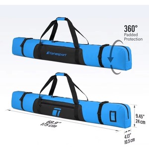 Bolsa de transporte para skiboard con ruedas, bolsa de almacenamiento para snowboard, bolsa de esquí con ruedas Oxford, accesorios deportivos para esquí al aire libre. - Product Image 1