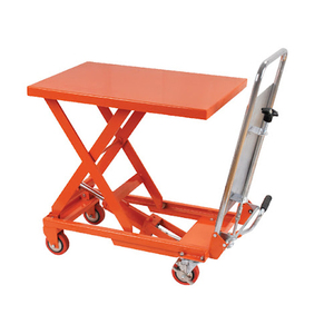 Mini chariot de <span class=keywords><strong>table</strong></span> élévatrice à ciseaux hydrauliques 4M Plate-forme mobile manuelle de tables élévatrices - Product Image 1