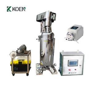 Centrifuga tubolare alghe GQ75J ad alta velocità <span class=keywords><strong>20000rpm</strong></span> solido liquido separatore manuale scarico solido 500l/h - Product Image 1