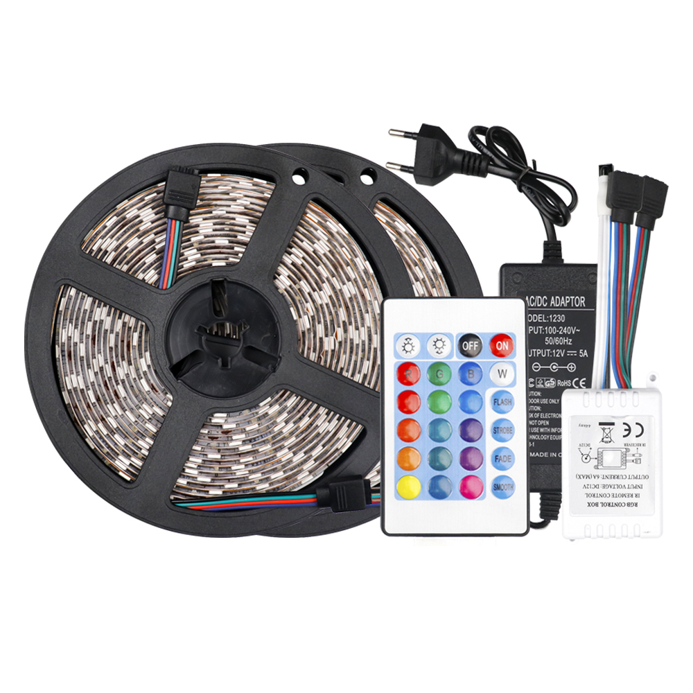 Низкая цена, оптовая продажа, 10 м, 5050 RGB, светодиодные фонари для внутреннего дворика, наружная Водонепроницаемая декоративная световая лента для дома