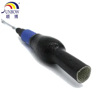 Silicone Rubber Expandable Fiber Glass Hose Protection Silicone Fiberglass Braided Sleeve