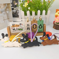 Porte-clés en cuir PU en forme de chien, breloque décorative pour sac, pendentif léger pour sac à main, accessoire pour usage quotidien