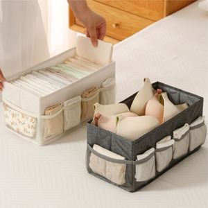 Boîte de rangement pliable multi-couches en tissu cationique avec compartiments pour la maison et le bureau, idéale pour les dortoirs – Offre spéciale - Product Image 2