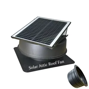 Hot Sale Heat Extractor 35W Solar Panel Powered Attic Gable Ceiling Water Tank Roof Exhaust Fans HVLS DC Ventilation Air Blower