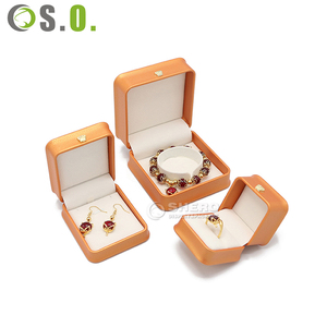 Estuche de Joyería de PU de Lujo Personalizado con Base de Plástico, Color Personalizable, Empaque de Alta Gama para Anillos, Collares y Pendientes - Product Image 4