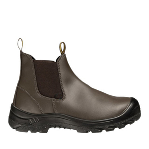 Bottes de sécurité en cuir marron DSF53, résistantes à l'huile, chaussures de travail décontractées, chaussures de sécurité pour les travailleurs de la construction, de l'industrie pétrolière et des usines. - Product Image 3