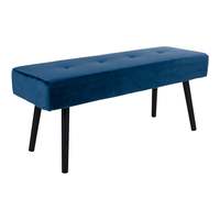 Banc de salle à manger en tissu confortable vert forêt à la mode moderne avec pied durable