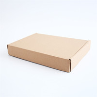 Boîte de courrier en papier ondulé, emballage pliable et personnalisé, boîte de livraison, 50 pièces