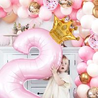 Kit de 30 ballons en latex or et blanc avec confettis, ballons à l'hélium pour mariage, anniversaire de fille, décoration de fête, fournitures de fête