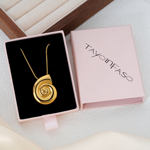 304 316 Gold plated spiral pendant Spiral pendant <b>necklace</b> <b>chain</b> Minimalist gold pendant <b>necklace</b> Unisex gold pendant <b>necklace</b> - Product Image 5