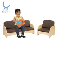 XIHA bébé canapé préscolaire en bois Montessori maternelle canapé garderie meubles étudiant chaise en gros pas cher meubles de garderie