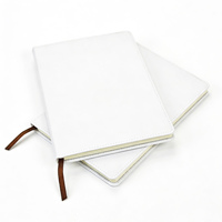 Cahiers A5 double face en cuir PU vierge pour transfert thermique personnalisé par sublimation