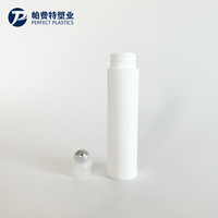 5ml 10ml 15ml bouteille en plastique bouteille d'essence avec trois bouteilles de Lotion à tête sphérique en acier inoxydable