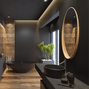 2025 personnalisé propre Design Design moderne tenture murale en bois salle de bain meuble de salle de bain de haute qualité excellent produit - Product Image 2