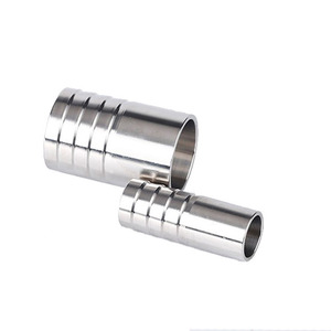 Raccord de tuyau sanitaire soudé en acier inoxydable 304, joint rigide à barbillons pour connexion de robinet - Product Image 1