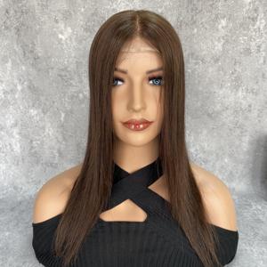 Prêt à expédier : Compléments capillaires 8"X10" pour femmes, en cheveux humains naturels, mini-perruque pré-épilée, cheveux vierges européens, topper à dentelle frontale pour femmes - Product Image 4