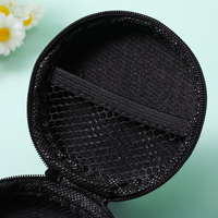 Sac de rangement pour écouteurs, câble de données et chargeur, en EVA, portable, léger et durable, boîte carrée à fermeture éclair pour la plage et les activités de plein air
