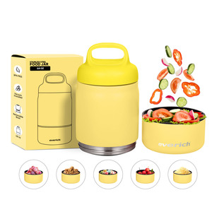 Lonchera Everich ODM de 18 oz Hecha de Acero Inoxidable 304 y Libre de BPA. Lonchera Circular de Doble Capa con Múltiples Usos - Product Image 3
