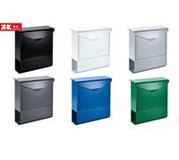 Boîte aux lettres murale en métal avec serrure pour appartement, boîte à lettres extérieure en acier pour maison, bureau et jardin